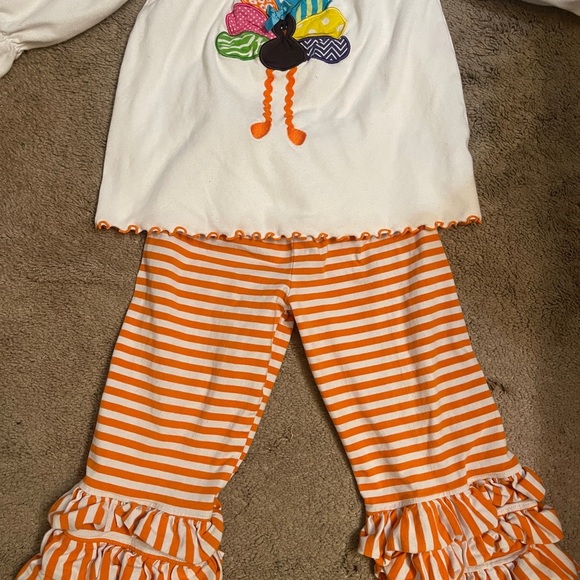 Cute turkey two-piece set size 4 - Picture 2 of 4